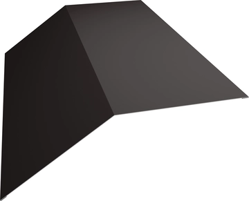 Планка конька плоского 190х190 Grand Line 0,5 Drap RR 32 темно-коричневый (2м) GL 705155