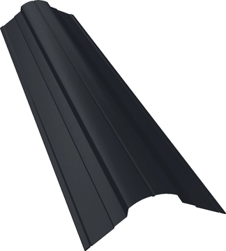 Планка конька фигурного 70х70 Grand Line 0,45 Drap TwinColor RAL 7024 мокрый асфальт (3м) GL 553711