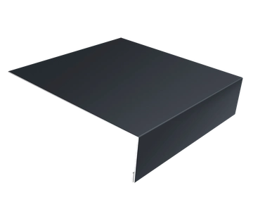 Планка лобовая/околооконная простая 190х50 Grand Line 0,45 Drap ТР слим RAL 7024 мокрый асфальт (2м) GL 723606