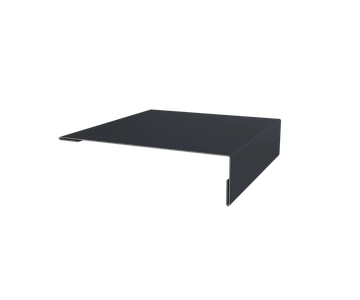Планка мансардная Grand Line 0,5 PurLite матовый RAL 7024 мокрый асфальт (3м) GL 648956