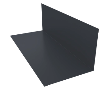 Планка примыкания 130х160 Grand Line 0,5 PurLite матовый RAL 7024 мокрый асфальт (2м) GL 553352