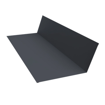 Планка примыкания 150х250 Grand Line 0,5 Сатин матовый RAL 7024 мокрый асфальт (3м) GL 466369