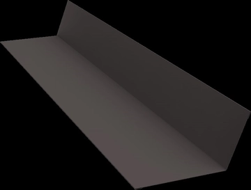 Планка примыкания 90х140 Grand Line 0,5 Сатин с пленкой RR 32 темно-коричневый (3м) GL 489528
