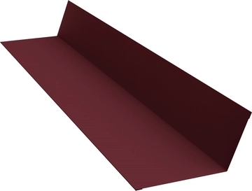 Планка примыкания 90х140 Grand Line 0,7 ПЭ с пленкой RAL 3005 красное вино (3м) GL 489262