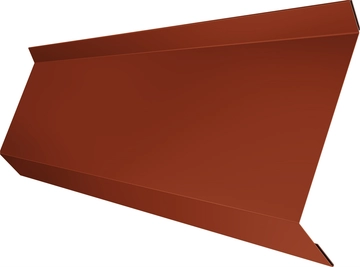Планка примыкания в штробу 60 Grand Line 0,45 Drap ТР RAL 8004 терракота (2м) GL 695952