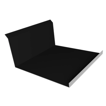 Планка примыкания нижняя 20х122х260х15 Grand Line 0,45 Drap ТР RAL 9005 черный (3м) GL 696088