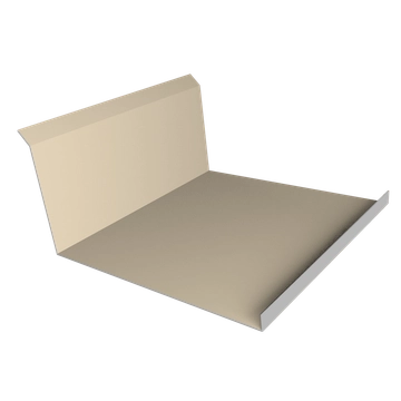 Планка примыкания нижняя 20х122х260х15 Grand Line 0,5 Сатин с пленкой RAL 1015 светлая слоновая кость (2м) GL 489842