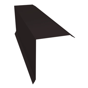 Планка торцевая 150х100 Grand Line 0,5 Сатин с пленкой RAL 9005 черный (3м) GL 593696