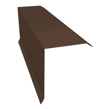 Планка торцевая 150х100 Grand Line 0,45 ПЭ двухсторонний с пленкой RAL 8017 шоколад (2м) GL 592973