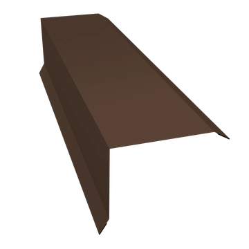 Планка торцевая 80х100 Grand Line 0,45 ПЭ с пленкой NL 805 серо-коричневый гефест (2м) GL 467239