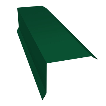 Планка торцевая 80х100 Grand Line 0,5 ПЭ с пленкой RAL 6005 зеленый мох (2м) GL 626300