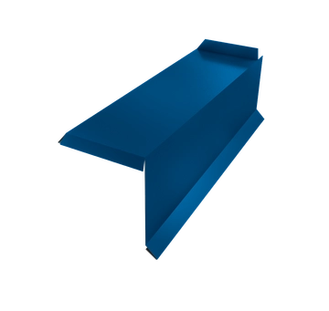 Планка торцевая сегментная 20мм Grand Line Правая 0,45 ПЭ с пленкой RAL 5005 сигнальный синий GL 431663