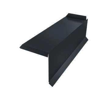 Планка торцевая сегментная 20мм Grand Line Правая 0,45 ПЭ двухсторонний с пленкой RAL 7016 антрацитово-серый GL 652348
