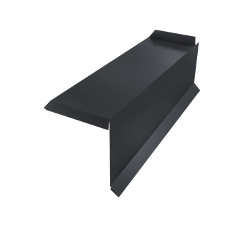 Планка торцевая сегментная 30мм Grand Line Правая 0,5 Drap RAL 7024 мокрый асфальт GL 705627