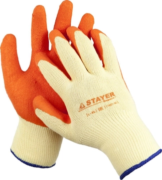 STAYER HARD PRO, L-XL, перчатки с рельефным латексным покрытием, особопрочные, противоскользящие, 10 класс (11407-XL) zb  11407-xl