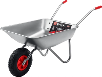 MIRAX  MX-1, 65 л, 90 кг, одноколесная, оцинкованная сталь, садовая тачка (39900) 39900