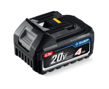 ЗУБР Power PRO, 20 В, 4.0 А·ч, аккумулятор LMS, ПРОФЕССИОНАЛ (BP-P-20-4) zb  bp-p-20-4