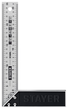 STAYER 250 мм, столярный угольник, Professional (3431-25) zb  3431-25_z02