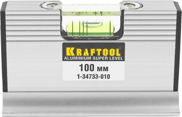 KRAFTOOL ACU-VIEW, 4 в 1, 100 мм, компактный уровень для горизонтальных измерений и уклонов (1-34733-010) zb  1-34733-010