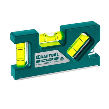 KRAFTOOL Mini-Pro 3, 100 мм, магнитный компактный уровень (34861-010) zb  34861-010
