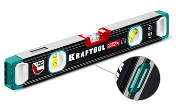 KRAFTOOL A-RATE CONTROL, 400 мм, точность 0.3 мм/м, с зеркальным глазком, сверхпрочный магнитный уровень (34988-40) zb  34988-40