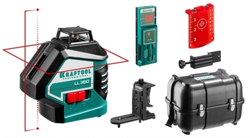 KRAFTOOL LL360 #4, лазерный нивелир (34645-4) zb  34645-4