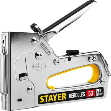 STAYER HERCULES-53, тип 53 (A/10/JT21) 23GA (6 - 14 мм)/13/300, стальной рессорный степлер, Professional (31519) zb  31519