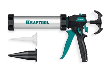 KRAFTOOL ULTRA 310 мл, прямой забор, регулировка силы давления, вариативная антикапельная система, закрытый пистолет для герметика (06677-31) zb  06677-31