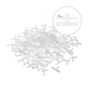 ЗУБР 4 мм, 100 шт, Т-образные, крестики для плитки (33813-4) zb  33813-4