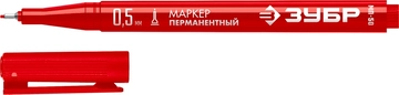 ЗУБР МП-50 красный, 0.5 мм перманентный маркер (06321-3) zb  06321-3