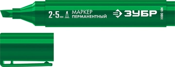 ЗУБР МП-300К зеленый, 2-5 мм, клиновидный перманентный маркер (06323-4) zb  06323-4