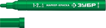 ЗУБР МК-200 зеленый, 1 мм маркер-краска (06326-4) zb  06326-4