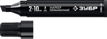 ЗУБР МП-1000К чёрный, 2-10 мм, клиновидный перманентный маркер (06333-2) zb  06333-2