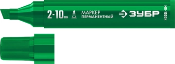 ЗУБР МП-1000К зеленый, 2-10 мм, клиновидный перманентный маркер (06333-4) zb  06333-4