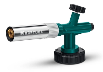 KRAFTOOL KG-1000 цельнометаллическая с пьезоподжигом, газовая горелка на баллон (55514) zb  55514