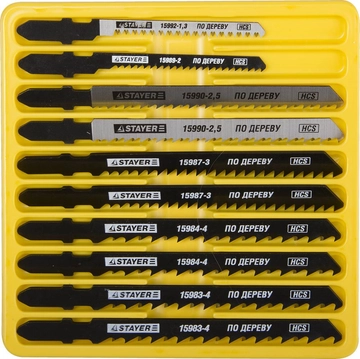 STAYER T-хвост., по дереву, 10 шт, полотна для лобзика, Professional (15981-H10-1) zb  15981-h10-1