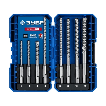 ЗУБР ПРОФИ-4Х 8шт набор №2, буры SDS-plus (29313-H8-2) zb  29313-h8-2