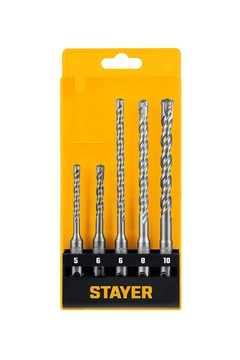 STAYER HERCULES-4Х 5шт набор буров SDS-plus (29290-H5) zb  29290-h5