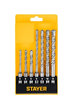 STAYER HERCULES-4Х 7шт набор буров SDS-plus (29290-H7) zb  29290-h7