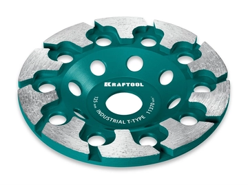 KRAFTOOL T-Type d 125 мм, сегментная алмазная чашка, INDUSTRIAL (33446-125) zb  33446-125