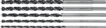 STAYER Maxdrill, 5 шт: 6-8-10-12-14 х 300 мм, набор сверл спиральных по дереву (2943-300-H5) zb  2943-300-h5_z01