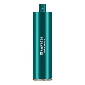 KRAFTOOL DIAMOND 122 мм (450 мм, 1 1/4″, лазерная сварка, сухое сверление с микроударом), алмазная коронка по железобетону (29825-122) zb  29825-122