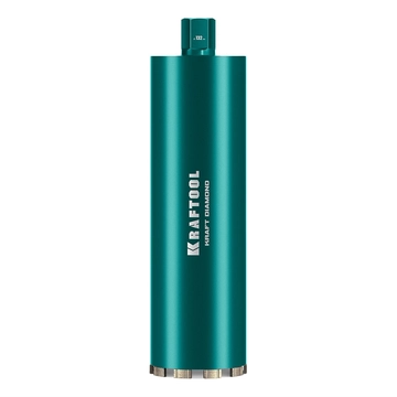 KRAFTOOL DIAMOND 132 мм (450 мм, 1 1/4″, лазерная сварка, сухое сверление с микроударом), алмазная коронка по железобетону (29825-132) zb  29825-132