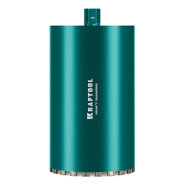KRAFTOOL DIAMOND 250 мм (450 мм, 1 1/4″, лазерная сварка, сухое сверление с микроударом), алмазная коронка по железобетону (29825-250) zb  29825-250