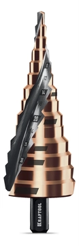 KRAFTOOL COBALT 4-39мм, 14 ступеней, азотирование, винтовая спираль, сверло ступенчатое(29691-4-39-14) zb  29691-4-39-14