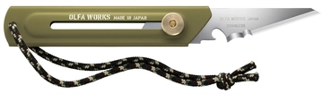 OLFA WORKS BK1 BUSHCRAFT KNIFE многоцелевой нож со сменным лезвием (OW-BK1-OD) zb  ow-bk1-od