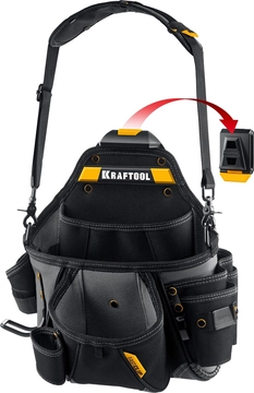 KRAFTOOL KPB-20 поясная сумка с быстросъёмным креплением FastClip, 320 х 310 мм (38767) zb  38767