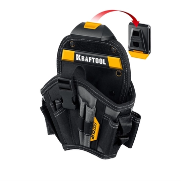 KRAFTOOL KH-17 кобура для шуруповерта с быстросъёмным креплением FastClip, большая (38768) zb  38768