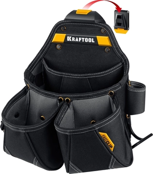 KRAFTOOL KP-15 поясная сумка с быстросъёмным креплением FastClip, 350 х 320 мм (38771) zb  38771