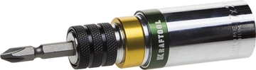 KRAFTOOL 17/21 мм, 2 шт, с фиксатором, бита с торцовой головкой (26399-H2) zb  26399-h2
